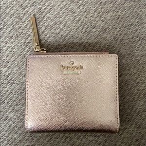 Kate Spade Metallic Rose Gold Wallet
